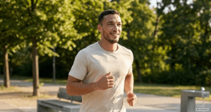 summer lifestyle photo of a man running through an urban park; Weiter zum Artikel "Ready for more"